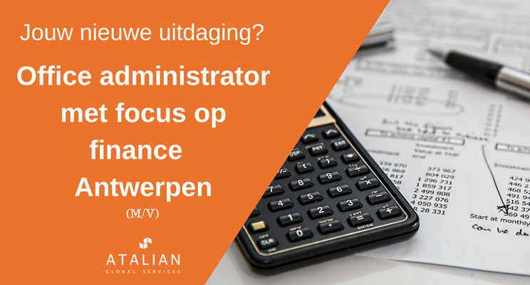 Office Admin focus finance Antwerpen ATALIAN