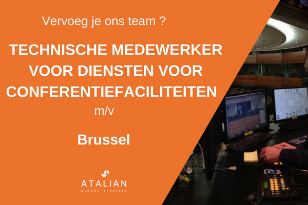 TECHNISCHE MEDEWERKER VOOR DIENSTEN VOOR CONFERENTIEFACILITEITEN (M / V)