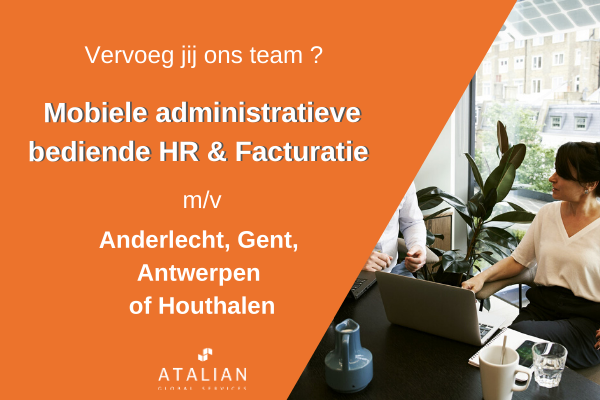 Mobiele administratieve bediende HR en Facturatie